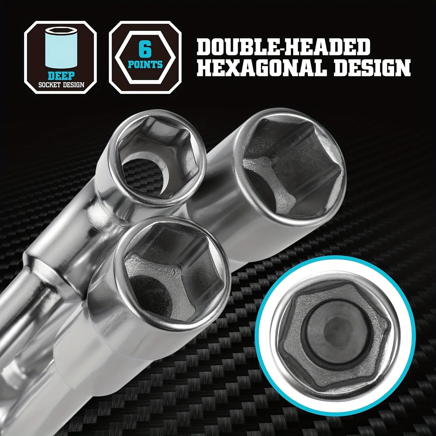 12pcs L-Type Pipe Perforation Elbow Wrench Set, 8-19mm L Shaped Hex Socket Wrench Set, Cr-V Steel, Double-head Socket Wrench, Suitable for Car Maintenance, Construction, Furniture Maintenance And Maintenance, Daily Maintenanc