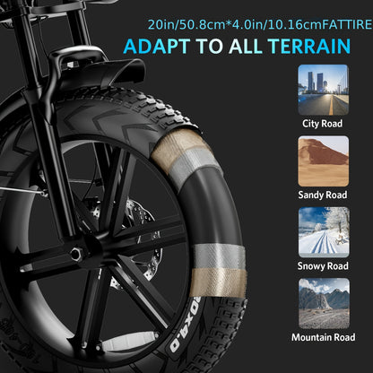 Electric Bike, Dual Battery V8 Max E-Bike - 100km Range & 19mph Speed, 740W Adults Electric Bicycle for City Commuting & Trail Ridin