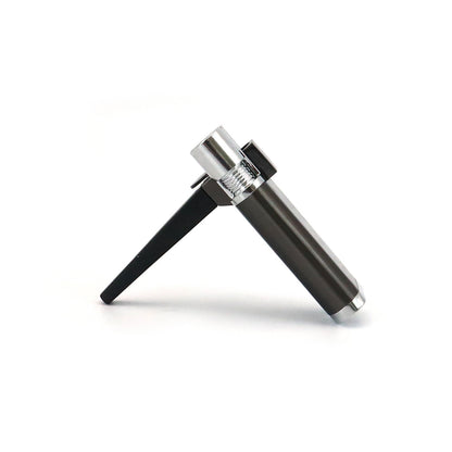 Buy One Get Four Free: 4-pack: 2-in-1 Retro Folding Pipe Lighter, Metal Portable Soft Flame Inflatable Lighter, One-piece Oblique Spray Butane Gas Lighter, Adjustable Flame, Gift for Boyfriend (excluding Butane Gas)