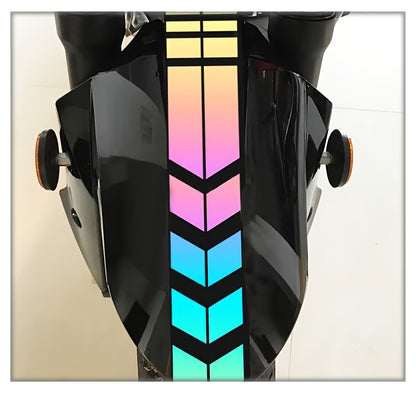 Nighttime Reflective Warning Sticker for Electric Bikes, Motorcycles, and Cars - Waterproof, Sunproof, Self-Adhesive Label