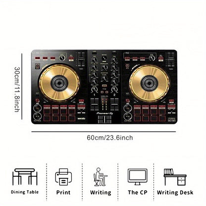 1pc Pioneer DJ DDJ-SB3 DJ Controller Desk Mat | Non-Slip Surface, Durable Polyester & Rubber Base, Compatible with DDJ-SB3, Ideal for Home/Professional Studios, Gaming & Office, Studio Furniture Accessory