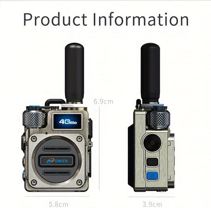 Omi Smart M6 Card Slot Global Intercom, Unlimited Distance 5000km Call Range, Metal Body, Shockproof and Drop-Resistant, HD Blue Screen, 5-Day Long Standby, 8K Intelligent Noise-Cancelling Speaker, Mini Design, Offroad Commun