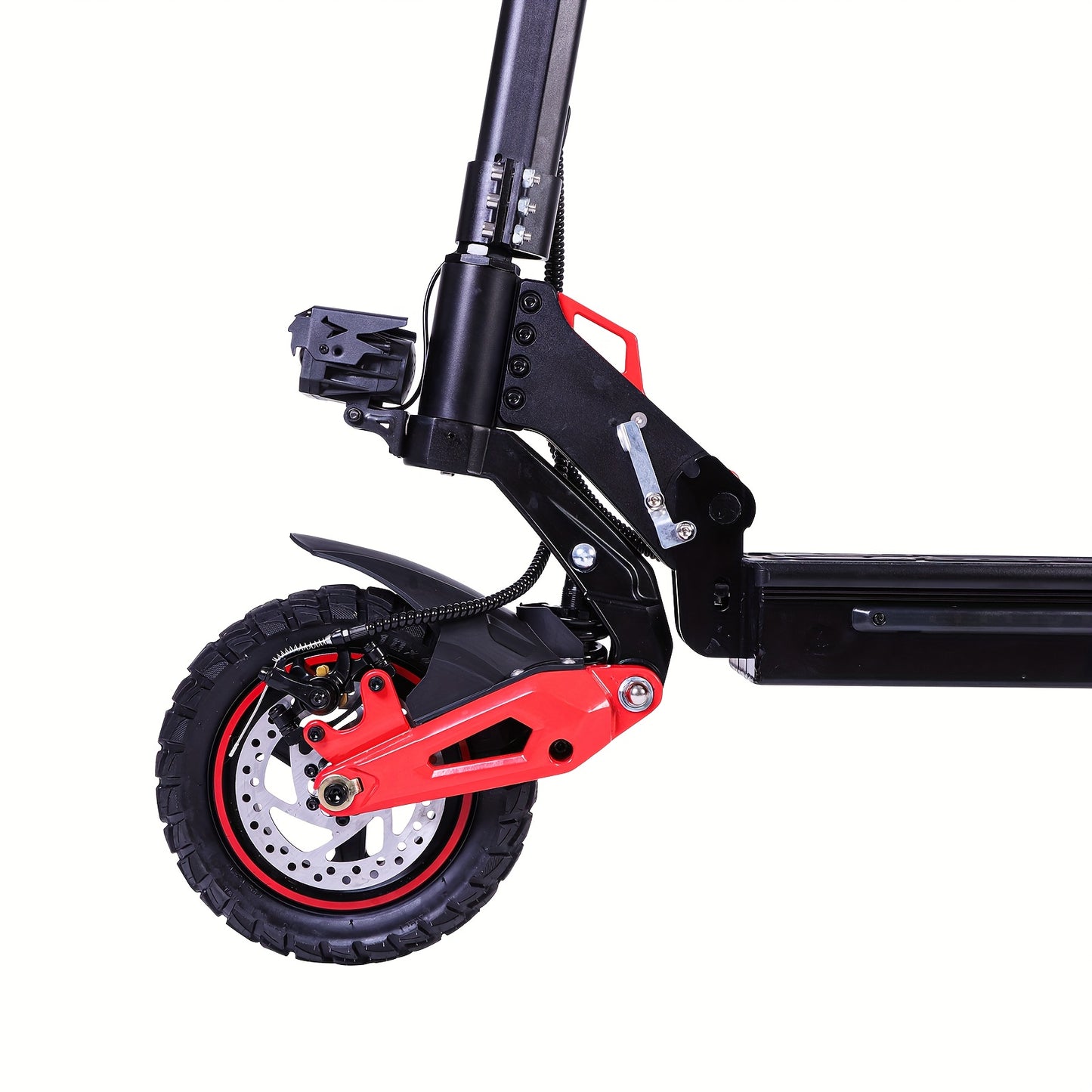 Folding Electric Scooter for Adults with 10" Off-Road Tires, Long-Range 48V18Ah Battery, Dual Braking & Shock Absorption, Supports 264.55LB Load, Portable Mobility, Urban Commuting, Sleek Mobility, Compact Design, Highperform