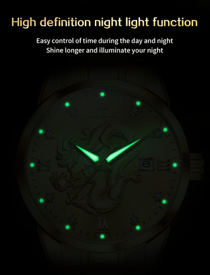 OLEVS New Luxury Business Luminous Quartz Stainless Steel Watches for Men Original Top Brand Fashion Men'S Wrist Watches Golden Trend High Quality Best Selling Men'S Watches, Fashion Watches for Men, Mechanical Watches for Me