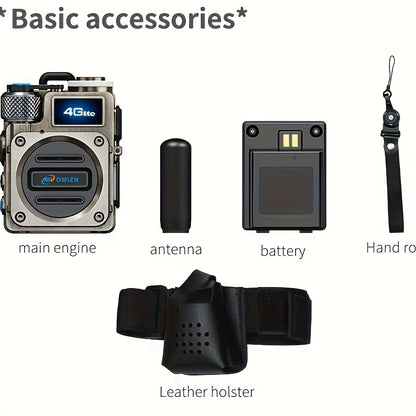 2pcs POC Walkie Talkie, Two Way Radio National 5000 Miles Public Network Intercom, Transnational Radio, Come with SIM Card, UnbreakableAluminum Alloy