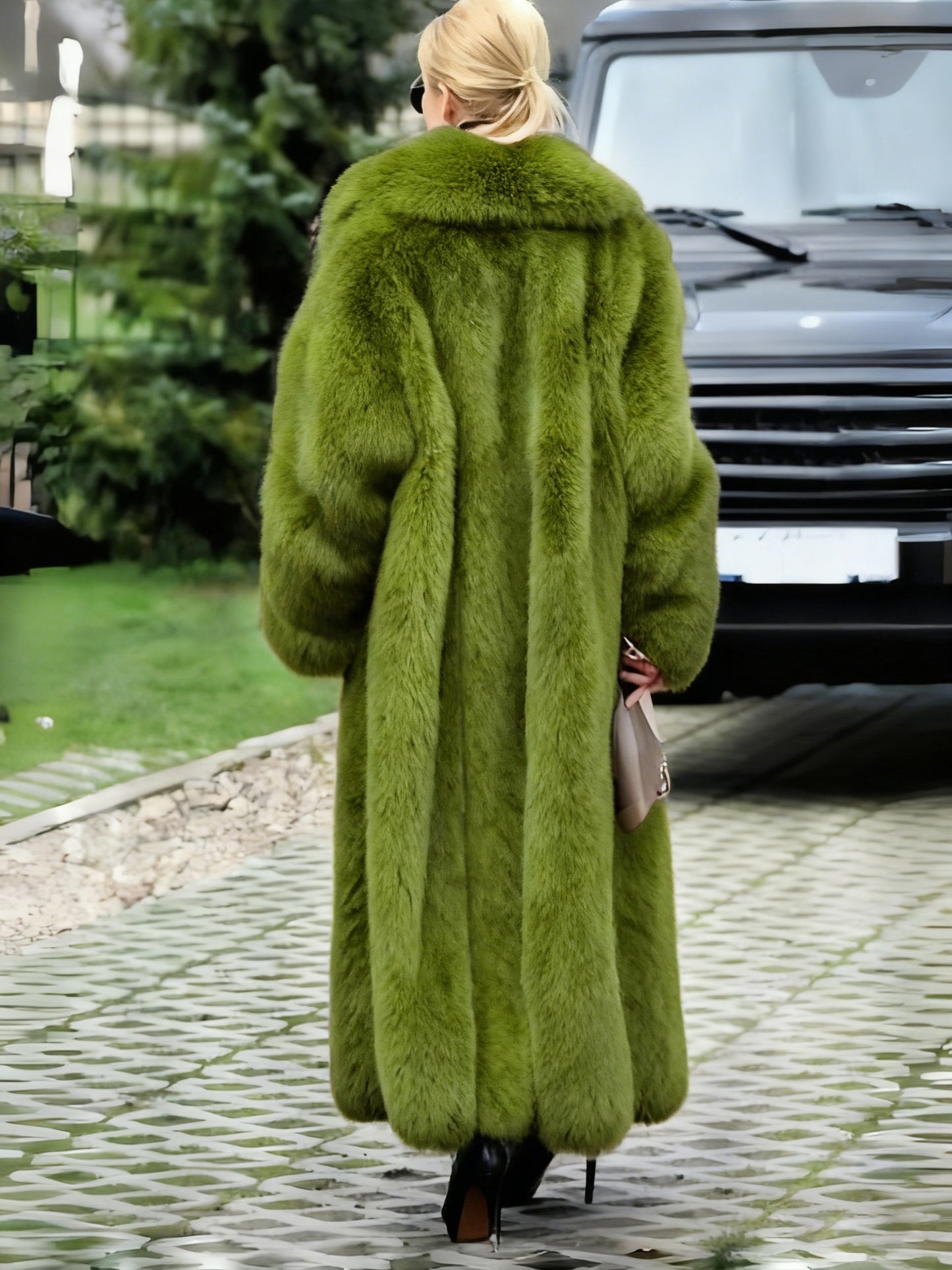 FHILLINUO Chic Women'S Faux Coat | Long Length, Solid Color, Single Breasted, with Pockets, Comfortable and Warm for Fall/Winter