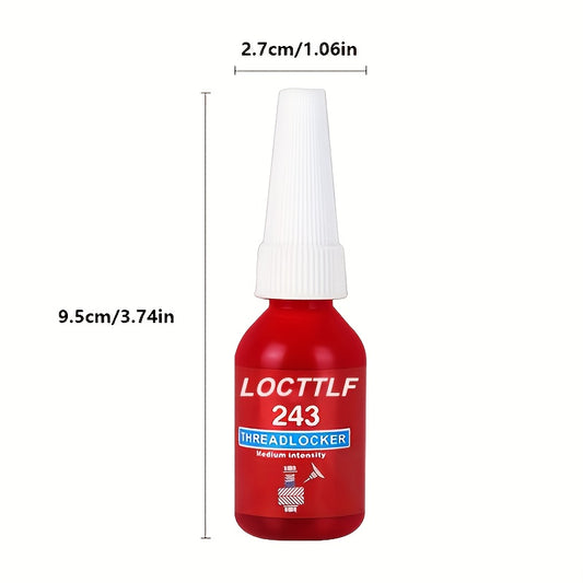 Thread Lock, 1.69oz Medium And 1.69oz Strong Strength Threadlocker For Locking Nuts, Bolts, Fasteners And Metals, Thread Locker Sealant To Prevent Loosening & Corrosion (Removable + Permanent) NO. 272/ 243