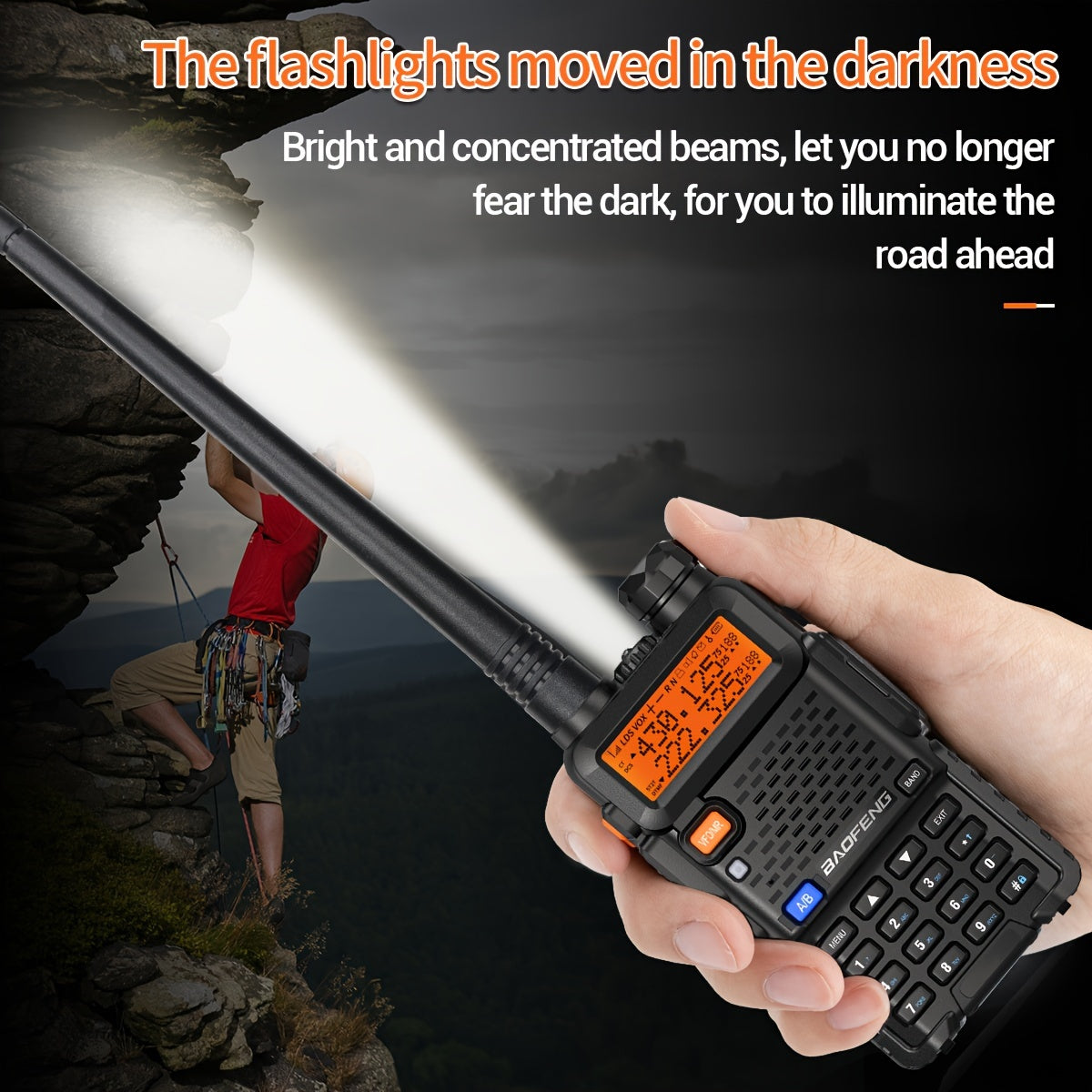2-Pack BAOFENG Multi-Band Ham Radio Handheld - Long Range Walkie Talkies with 5RX Upgraded Technology, Portable Two-Way Radio for Adults, Camping, Hiking, Trip, Frequency Copy, AirBand, Chirp Compatible, UV-5R Upgraded Versio