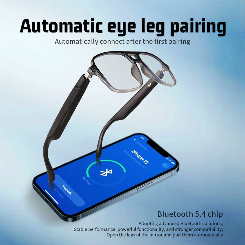 All-in-One Smart Glasses: Advanced blue light filtering & photochromic lenses, open-ear HD audio, and ultra-lightweight design. Enjoy seamless calls, music, and all-day comfort.