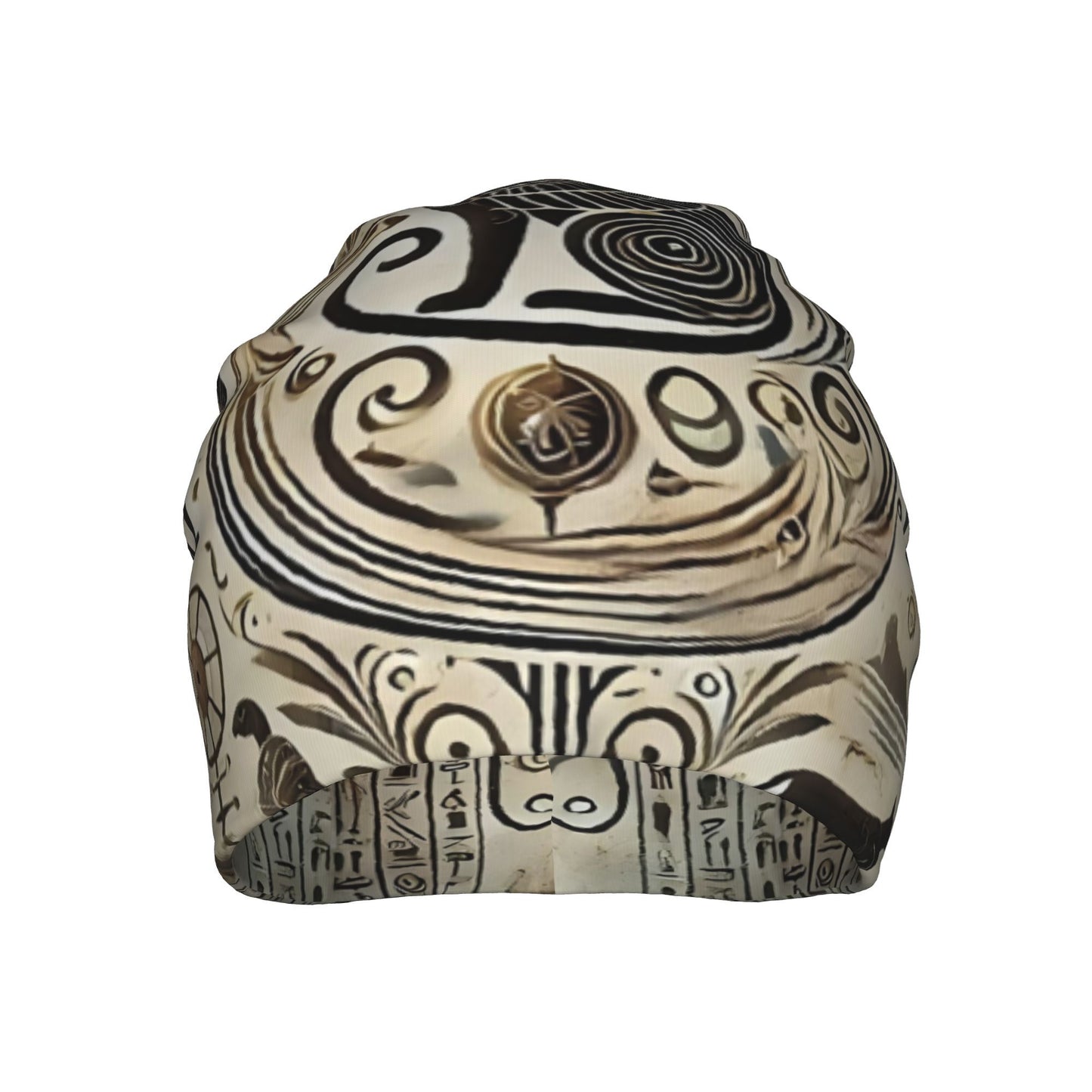 Egyptian Hieroglyphic Beanie Hat - Ancient Egyptian Symbols & Pharaohs Design, Lightweight Stretchable Unisex Skull with & Scarab Beetle Motifs, Soft Fit for &, History-Themed Accessory