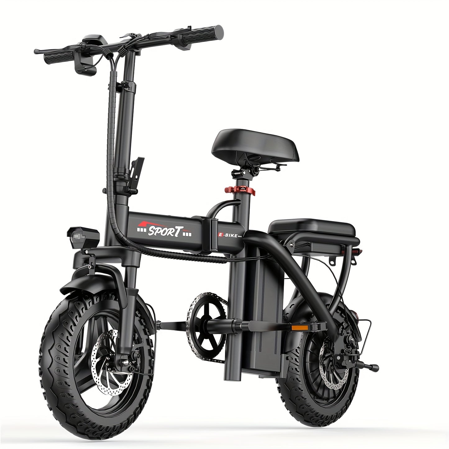 500W Folding Ebike, 48V 10Ah Removable Lithium-Battery, Stylish 14" Foldable Commuting Electric Bicycle For Women & Men/S5-350W Commuter Scooter (Without Seat)