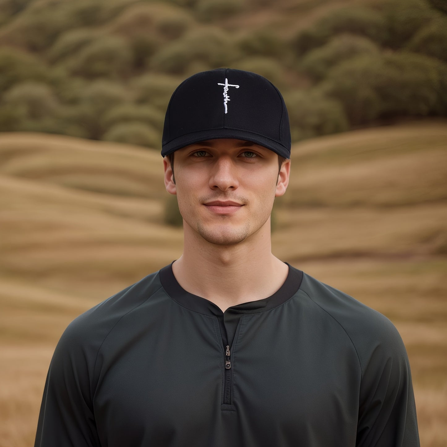 2pcs/set - Fashionable Black and White Baseball Cap, Exquisite Cross Embroidery, Breathable Acrylic Duckbill Design, Suitable for Outdoor Sports, Fashionable for Men and Women, Sports Accessories | Fashionable Headwear | Dura
