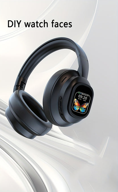 New hybrid active noise-cancelling headphones(with touchscreen), intelligent AI translation, remote control photography, wireless headphones with microphone, soft ear pads, multiple EQ bass, comfortable fit ear cups, suitable