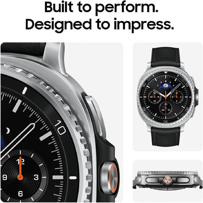 Samsung Galaxy Watch 8 Classic (2025) 46mm Bluetooth Smartwatch, Cushion Design, Rotating Bezel, Quick Button, Sleep Coaching, Running Coach, Energy Score, Black
