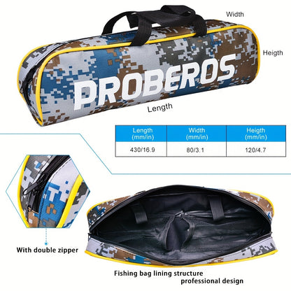 Proberos Carbon Fiber Telescopic Fishing Rod and Reel Combo - Ambidextrous Medium Action Spinning Reel with 2000 Series, Freshwater Bass Fishing Kit for Thanksgiving, Christmas, Father's Day, Fishing Gear