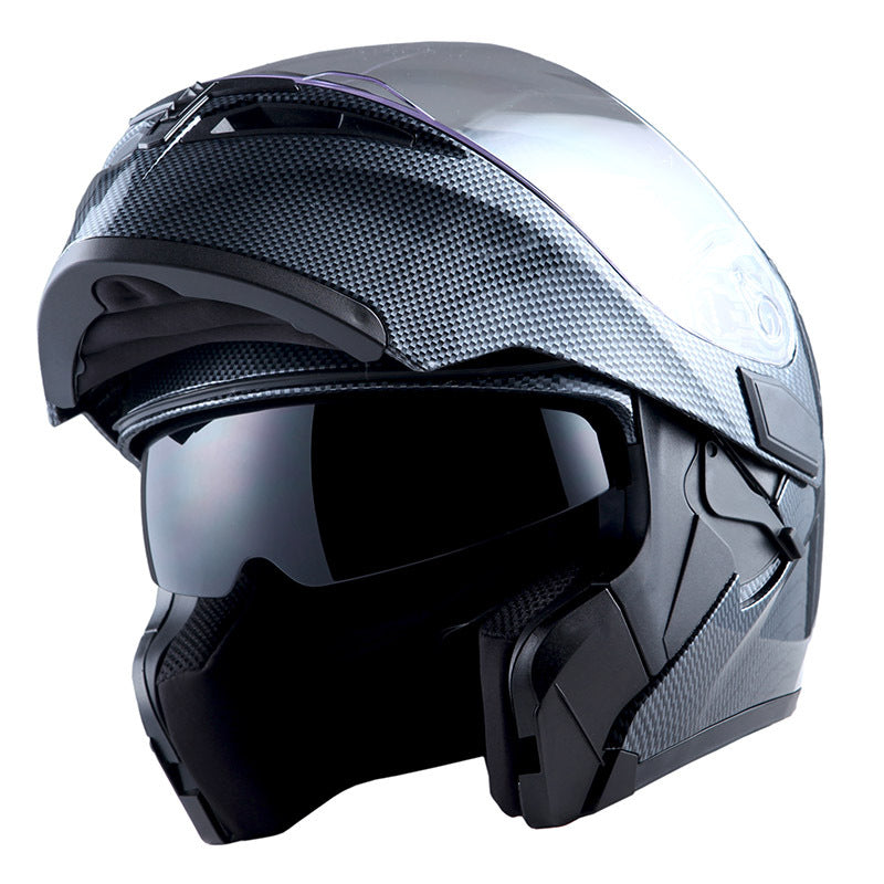 MOTORCYCLE MODULAR FULL FACE HELMET FLIP UP DUAL VISOR HELMET