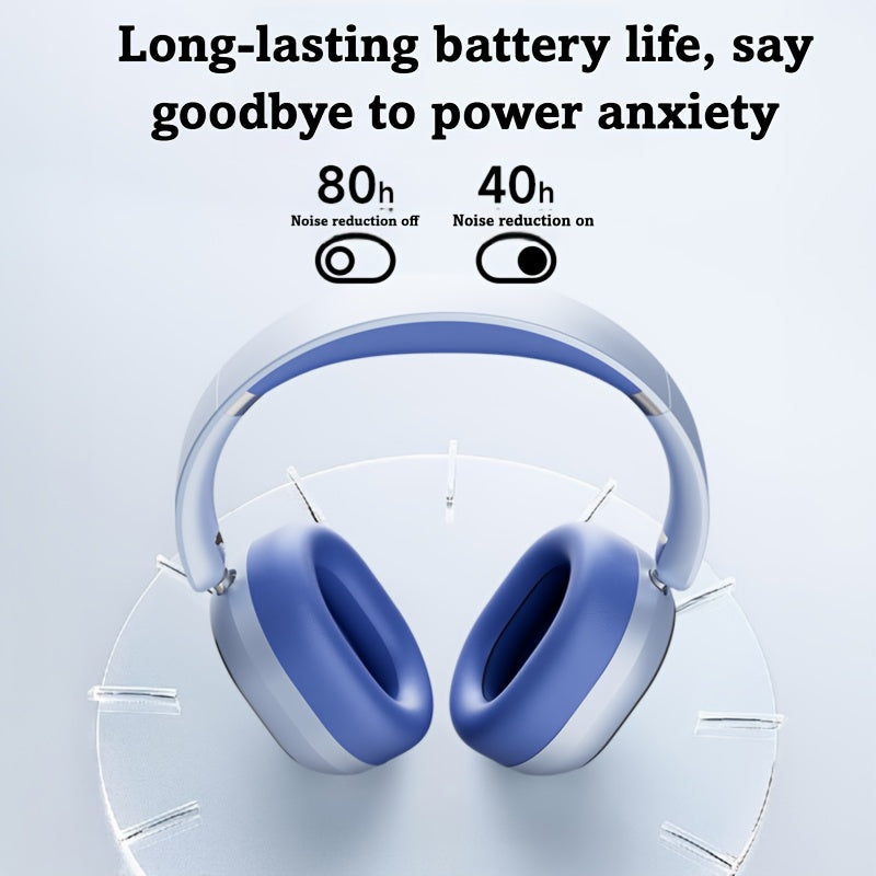 [ANC Wireless Headphones] Philips Wireless Bluetooth Headphones with ANC Hybrid Active Noise Cancelling | Over-Ear HiFi Surround Sound, 80 Hours Playtime, Five ENC Noise Cancelling, for iPhone and Android
