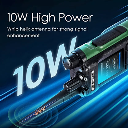 10W Handheld Radio UV-32 Multi Band Walkie Talkie With GPS Wireless Copy Frequency Type-C UV32 Two Way Radio