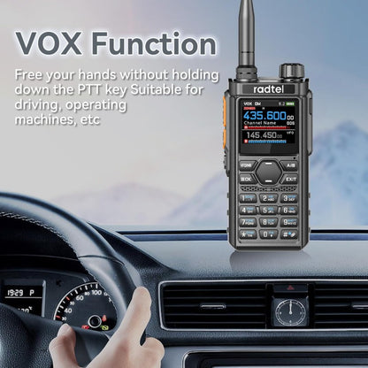 RT 910B 5W Multi Band Ham Radio Handheld Walkie Talkie 6 Meter Amateur Radio with 960 Channels AM FM Two Way Radio Type C Charging Spectrum Scan Bluetooth Version