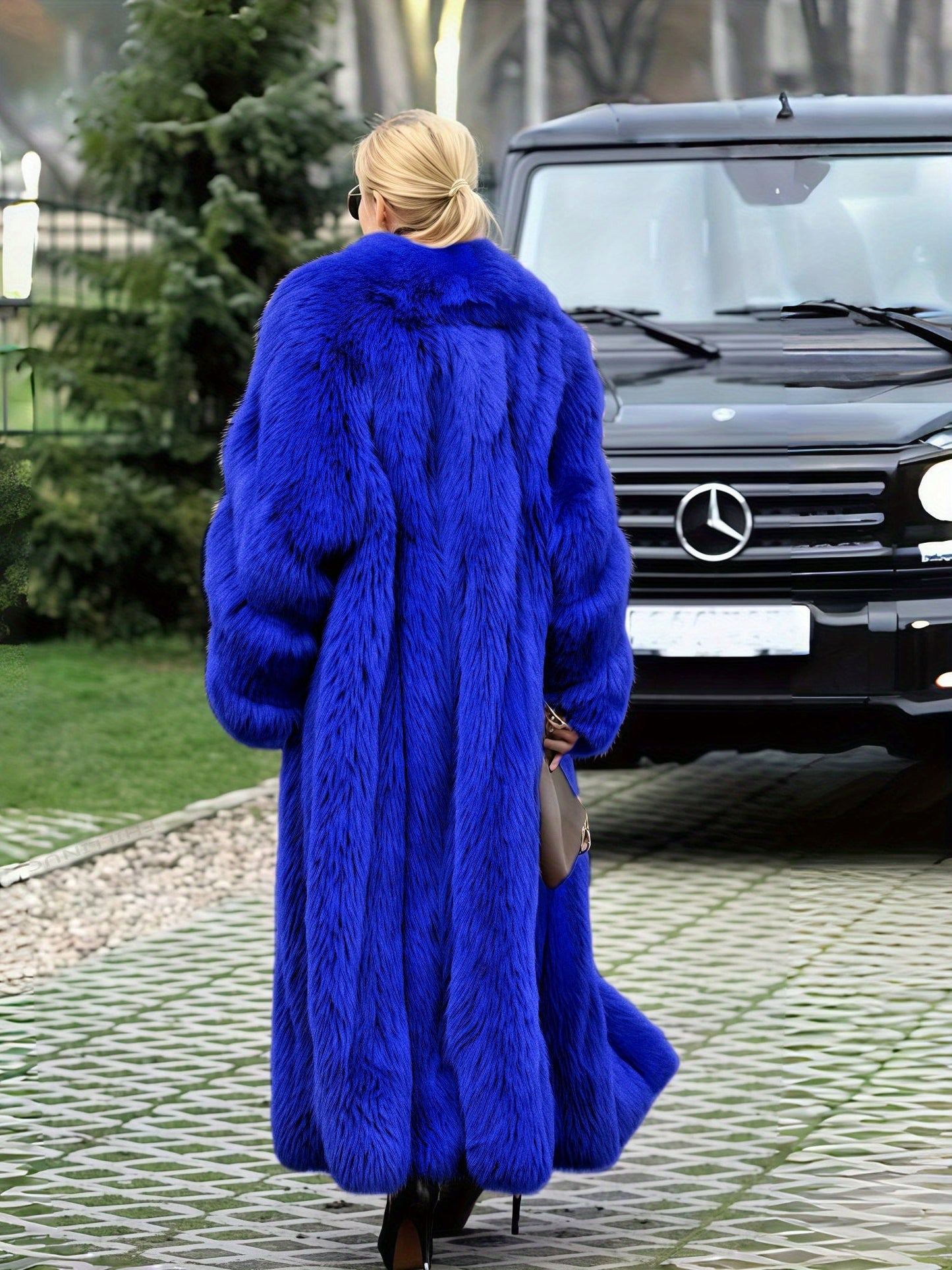 FHILLINUO Chic Women'S Faux Coat | Long Length, Solid Color, Single Breasted, with Pockets, Comfortable and Warm for Fall/Winter
