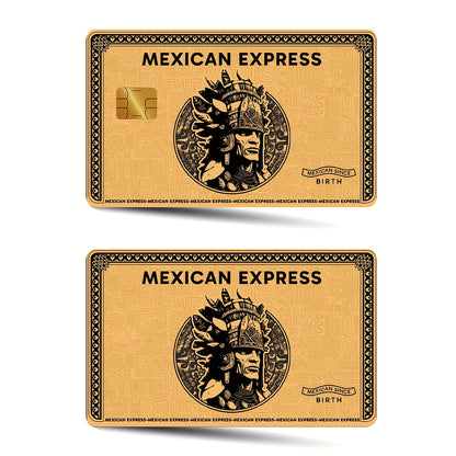 Two Stickers Made of PVC Material for Mexican Fast Travel Proof Bank Cards, Suitable for Various Uses Such As Credit Cards, Transit Cards, Debit Cards, And Keys. Card Covers Protect Bank Cards And Make Great Small Gifts for C