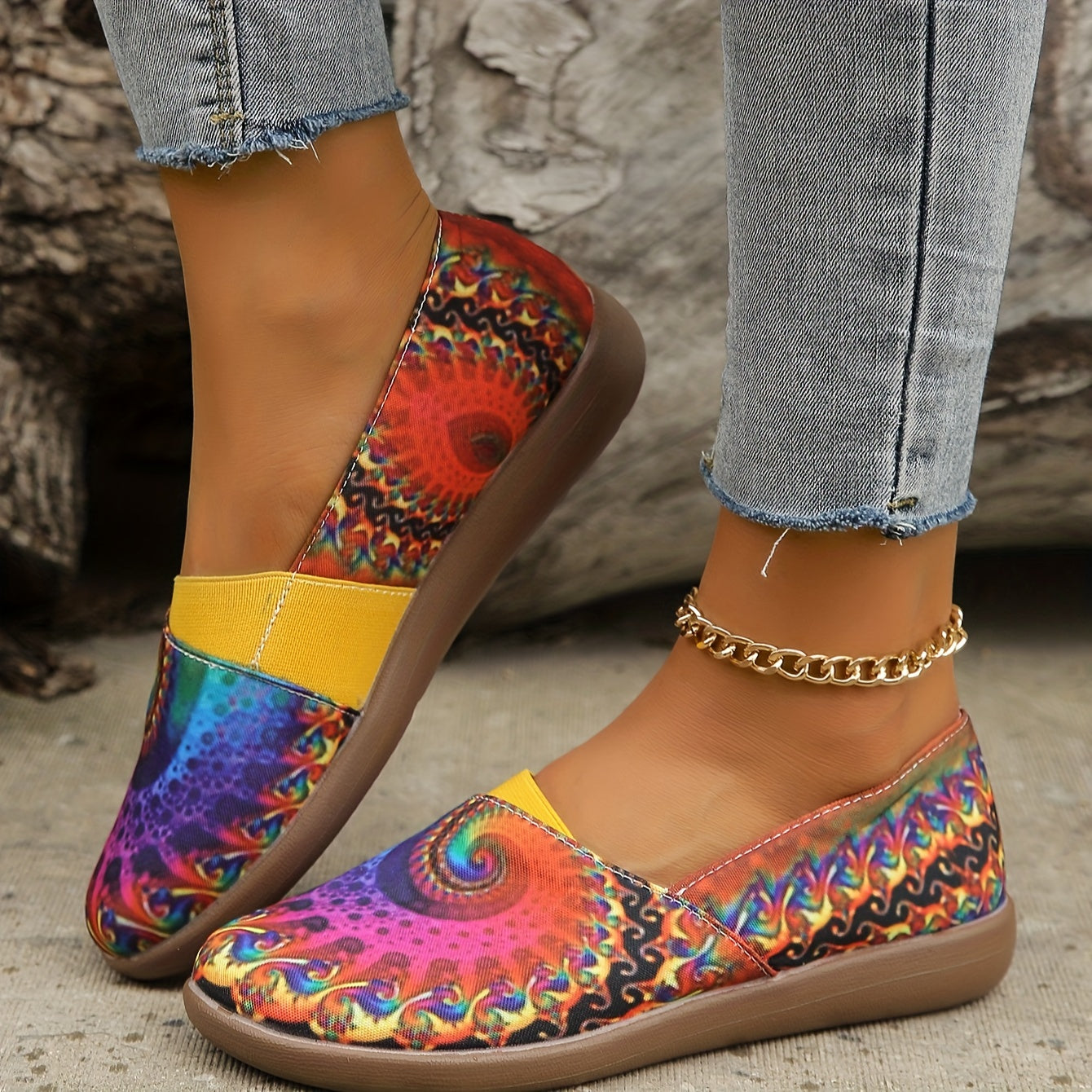 Women's Slip-On Flats - Lightweight Ballet-like Shoes with Purple/Blue/Pink/Orange/, Soft PU Sole - Pull-On Closure for Everyday, Parties, School - Easy-Care Footwear, Ballet Shoes