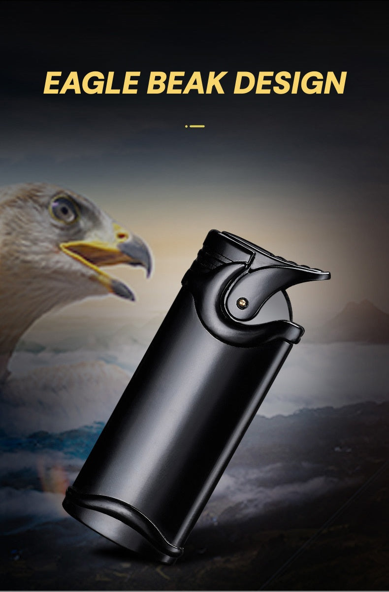 Retro Windproof Lighter - Heavy-Duty Metal Construction, Windproof & High Quality, Push Ignition with Flame Adjustment, Compact Portable Refillable Lighter for Camping, BBQ, Fireplace, Candle - Ideal Gift for Men, Boyfriend