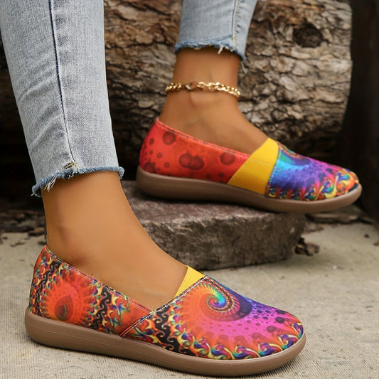 Women's Slip-On Flats - Lightweight Ballet-like Shoes with Purple/Blue/Pink/Orange/, Soft PU Sole - Pull-On Closure for Everyday, Parties, School - Easy-Care Footwear, Ballet Shoes