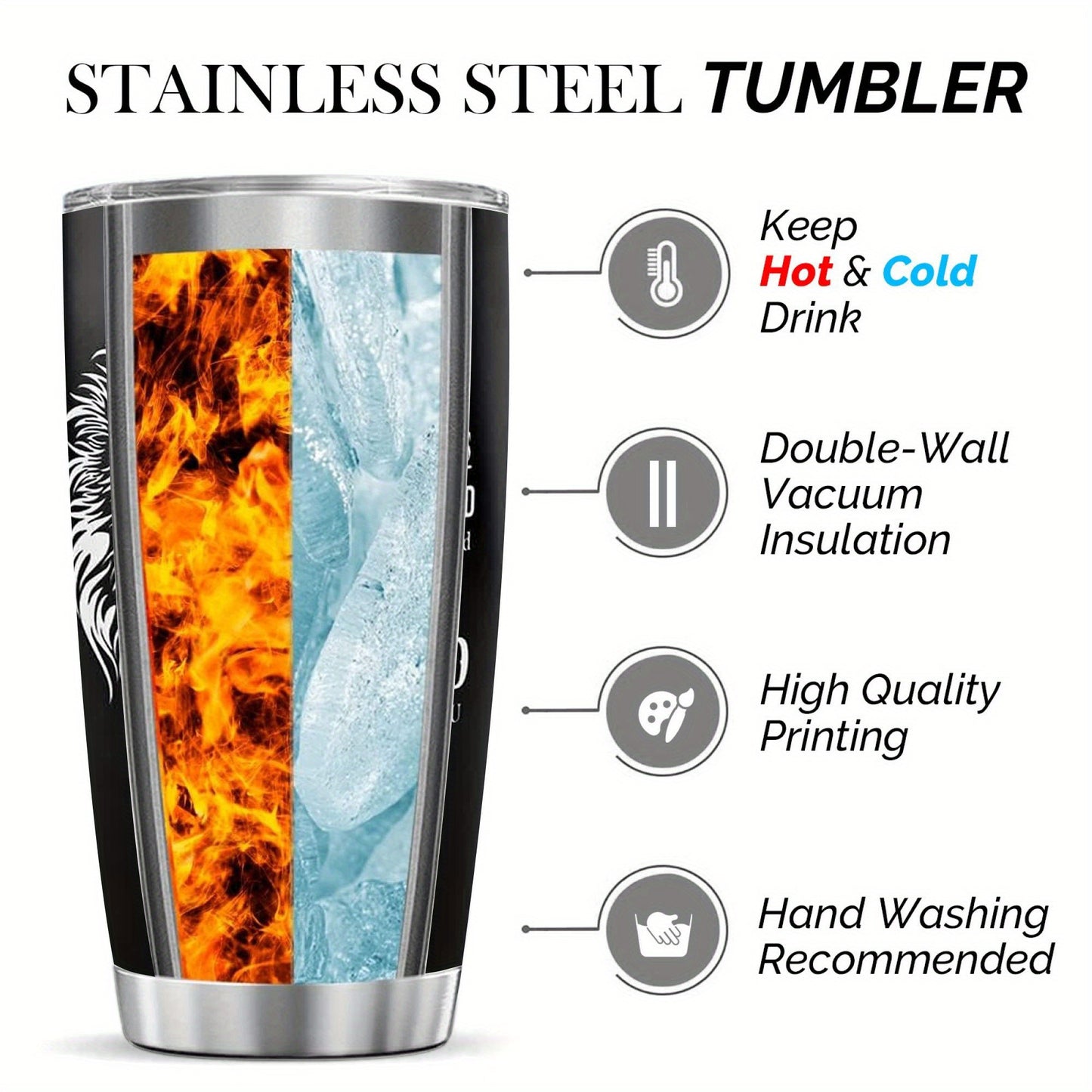 Christian Tumbler for Men Christian Gifts for Men, 20oz Tumbler with Straw and lid, Inspirational Gifts for Men, Graduation Gifts for Men, Travel Mug Coffee Cup, 1pc