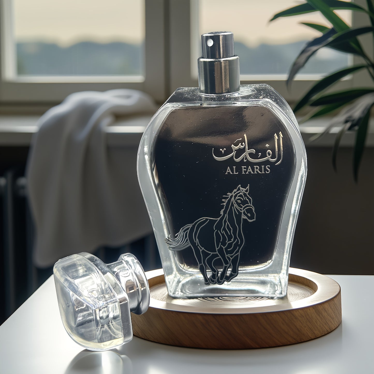 AL FARIS Black Mustang, Men's Perfume In The Middle East Of Dubai, Arabia, Men's Cologne, Men's Eau De Toilette, Men's Clear Perfume, Lasting Good Smell, 3.4oz, Fragrance Rate 18% -25%, Oriental Tone, Increase Male Fremont, A