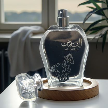 AL FARIS Black Mustang, Men's Perfume In The Middle East Of Dubai, Arabia, Men's Cologne, Men's Eau De Toilette, Men's Clear Perfume, Lasting Good Smell, 3.4oz, Fragrance Rate 18% -25%, Oriental Tone, Increase Male Fremont, A