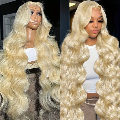 Blond 613 Human Hair Wig 210 Density 30 40Inch Body wave Human Hair Wig 613 Hd Lace Frontal Wig 13x6 Pre Plucked Brazilian Hair