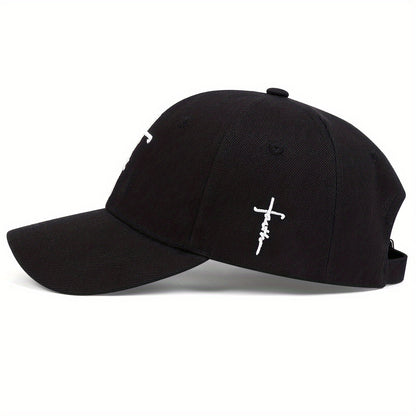 2pcs/set - Fashionable Black and White Baseball Cap, Exquisite Cross Embroidery, Breathable Acrylic Duckbill Design, Suitable for Outdoor Sports, Fashionable for Men and Women, Sports Accessories | Fashionable Headwear | Dura