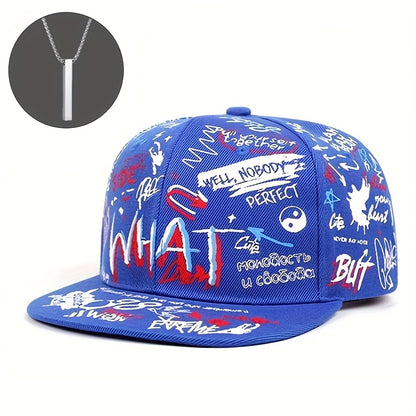 2pcs "one hat and one decorative necklace"Outdoor Men'S Hip Hop Hats and Accessories, Fall/winter Street, Windproof, Warm Hat, Christmas Gift