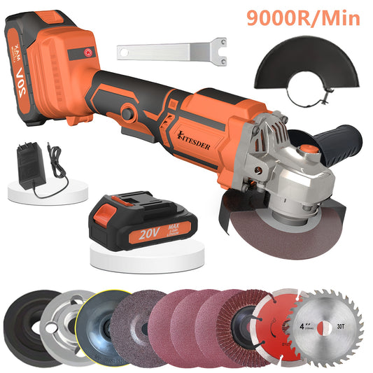 Angle Grinder 4-1/2 Inch Electric Grinder Tools 750W 6.5 Amp Metal Grinder, 11500 RPM, with Grinding, Auxiliary Handle, Christmas Gift, Shipped From Local Warehouse
