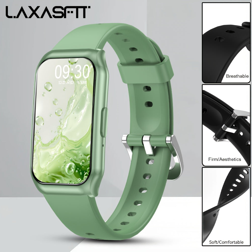 2025 New Smart Bracelet for Phone & for Android - 1.45inch Full Touch Screen, Call/Message Notifications, Music Control, Fitness Tracker with 100+ Sports Modes, Pedometer | Alarm | weather, Silicone Band - Perfect Gift for Me