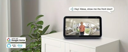 XTU Doorbell Camera Wireless No Subscription, 2K Video Doorbell With Chime, Front Door Camera, 2-way Audio, Instant Alert, Human Detection, 2.4G WiFi, Night Vision, Battery Powered, Apartment/Indoor/Outdoor Security