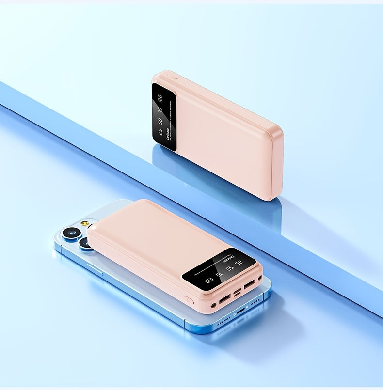 65000mAh High-capacity Portable Power Bank, Portable USB Charger, for iphone17/ 16/ 15/ 14/ 13/ 12/ 11/ XS, Portable Charger with LED Power Display Outdoor Travel Emergency Backup Power Bank, Best Gift for Halloween And Chris