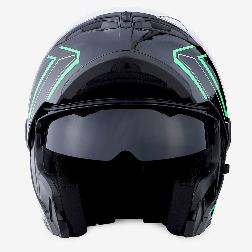 MOTORCYCLE MODULAR FULL FACE HELMET FLIP UP DUAL VISOR HELMET