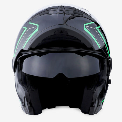 MOTORCYCLE MODULAR FULL FACE HELMET FLIP UP DUAL VISOR HELMET