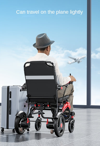 Electric Wheelchair for Seniors, 500W High Power, 30+ Miles Long Range, Foldable, 350 Lbs Capacity