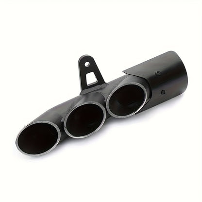 51mm Motorcycle Exhaust Pipe, Three-Port Black Motorcycle Exhaust Tailpipe, Compatible with Moto CMX 500, CMX500, GSX-R750, GSXR750, GSXR 750, YZF