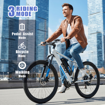 Victor 26" Electric Bike for Adults, Electric Mountain Bike with 36V 10.4Ah Removable Battery, Cheap And E-Bike for Men & Women, Suitable for Commuting Exercise, Meeting Complex Terrain Riding Needs And Enjoying Leisure Time
