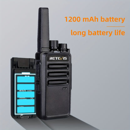 2/4/6/10/20pcs Walkie Talkie, Retevis Walkie Talkies Rechargeable,Portable FRS Two-Way Radios for Adults,Heavy Duty 2 Way Radios Long Range,USB Charging Base,License Free Walkie Talkie for Road Trip Gifts Camping