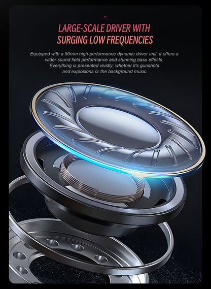 AOC Surround Bass Headphones with LED Lights, Jack, Volume Control, Condenser Mic, Tangle-Free Design, Compatible with PS5, PS4, Xbox One Controllers & Mobile Devices, Like Switch - Open-back Earcups, Black Plastic Material