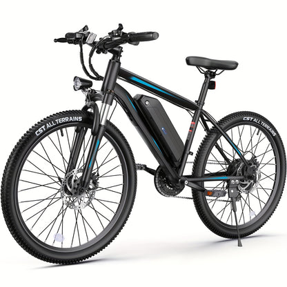 27.5'' Electric Bike for Adults With500W Motor, Up to 50 Miles School Ebike with 48V 500WH Removable Battery, Electric Mountain Bike, 20MPH Adults Electric Bicycle with LCD Display, 21 Speed