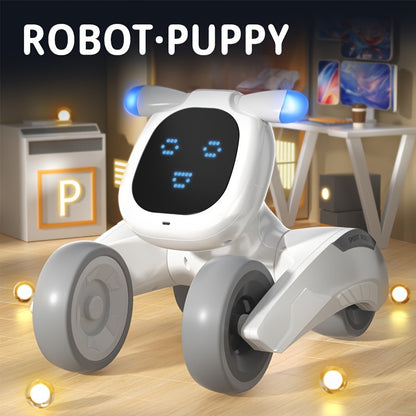 Robot Dog Toy With Face Expression & Lights, Smart Interactive Talking Robot Toys With Voice Control, Touch Sensing, Recording, Singing & Dancing, RC Robot Pet - For Girls & Boys - Perfect Christmas & Birthday Gift