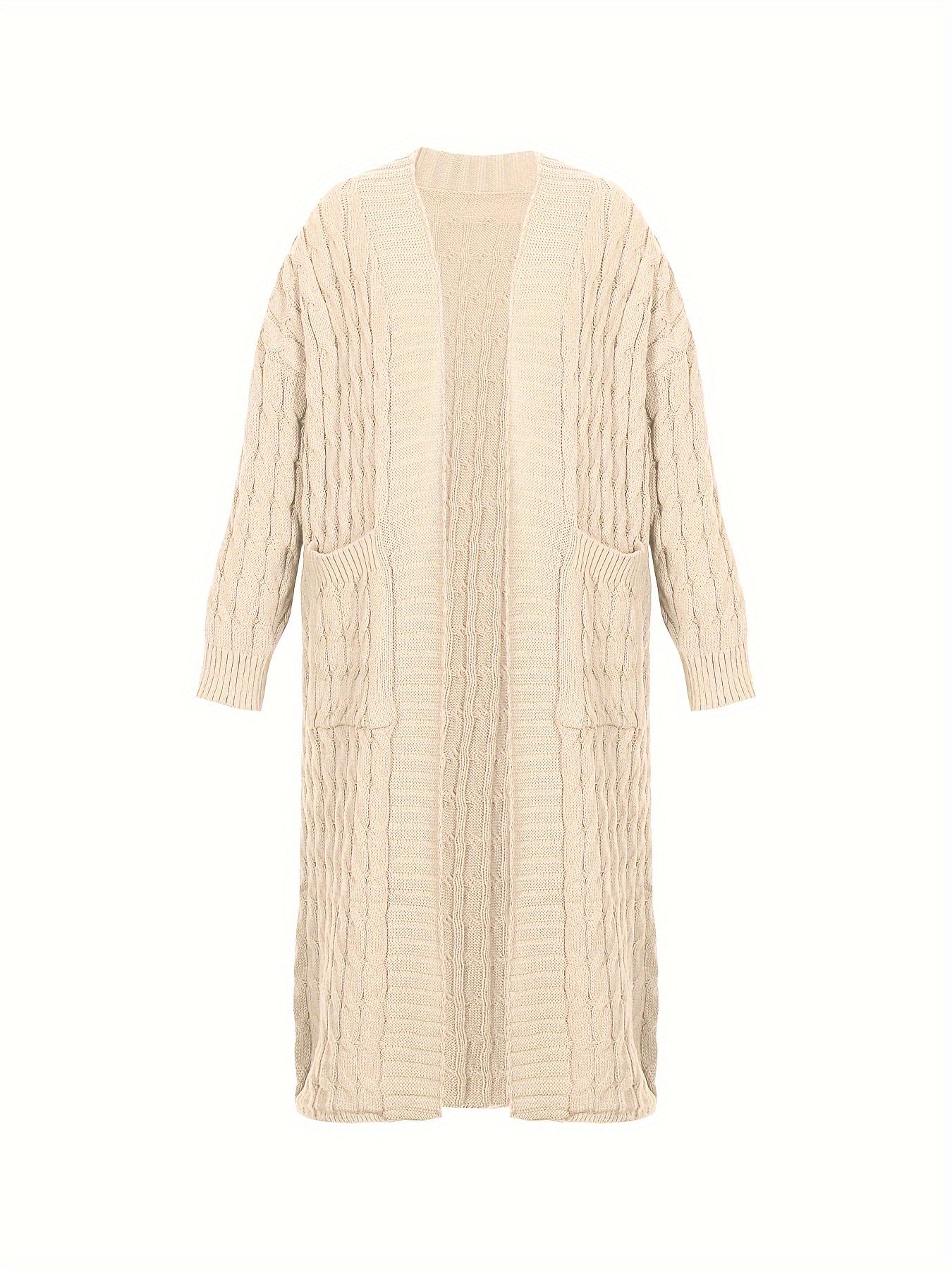 [Cardigan Sweater] Plus Size - Plus Size Cardigan Sweater A23A062
