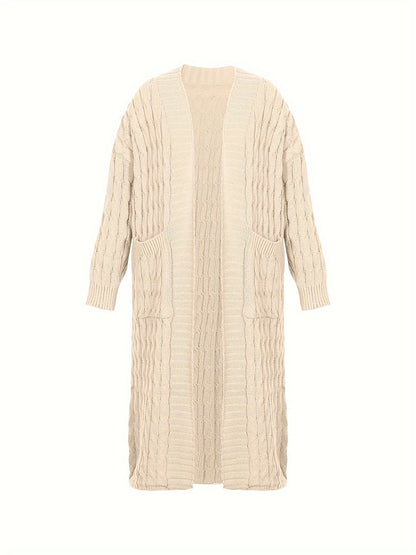 [Cardigan Sweater] Plus Size - Plus Size Cardigan Sweater A23A062