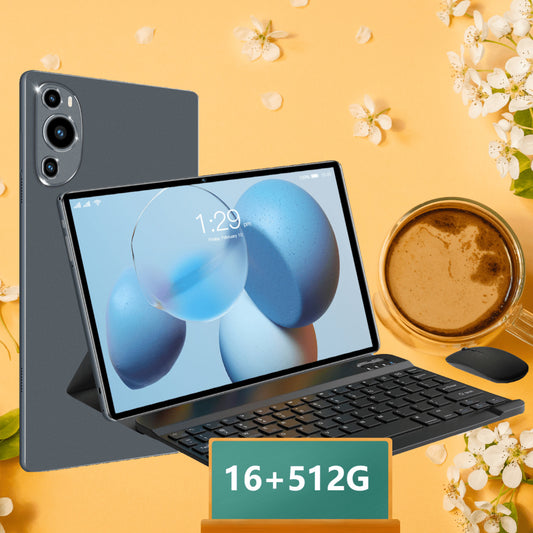 10.1 inch Video Call Tablet - Android 14, Ten Core CPU, 16GB RAM + 512GB ROM, High Definition IPS Display - For Family & Friends - Perfect Holiday Gift